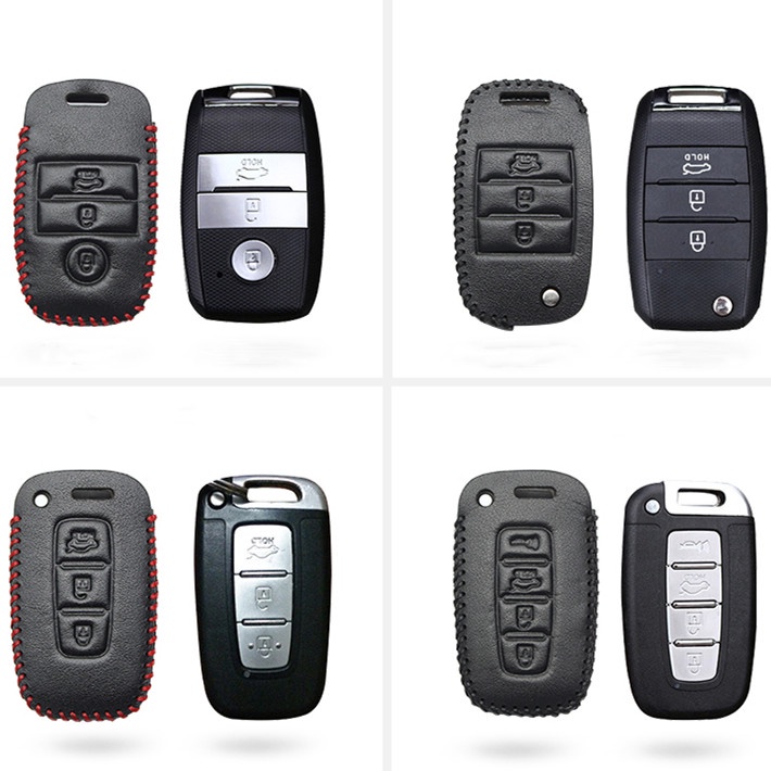 Case Pelindung Remote Kunci Mobil Keyless Bahan Kulit Untuk Forte / Forte Koup