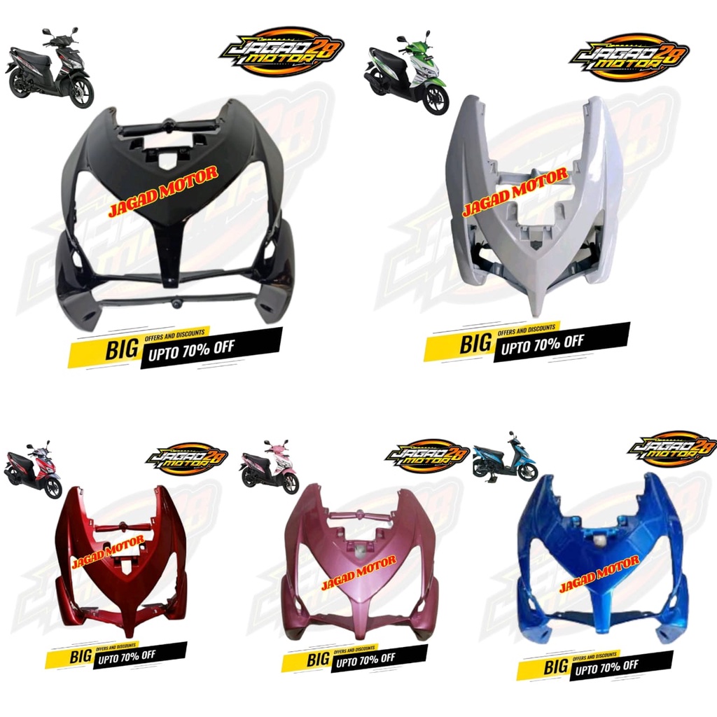Tameng Depan Vario Lama 110 Karbu Vario 110 Cw Hitam Putih Merah Biru Pink / Dasi Depan Vario Lama 1