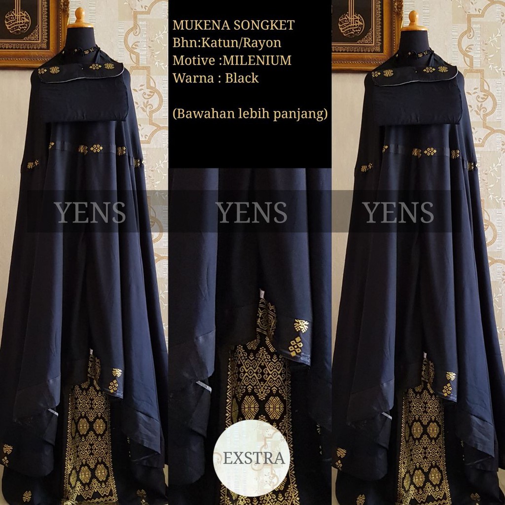 Mukena Songket Prada Exlusive Extra Large milenium