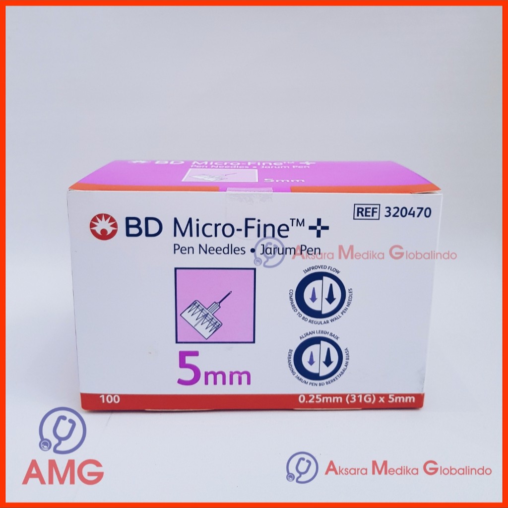 BD MICRO FINE 5mm (Ungu) BD MICRO FINE 5MM INSULIN #AMG