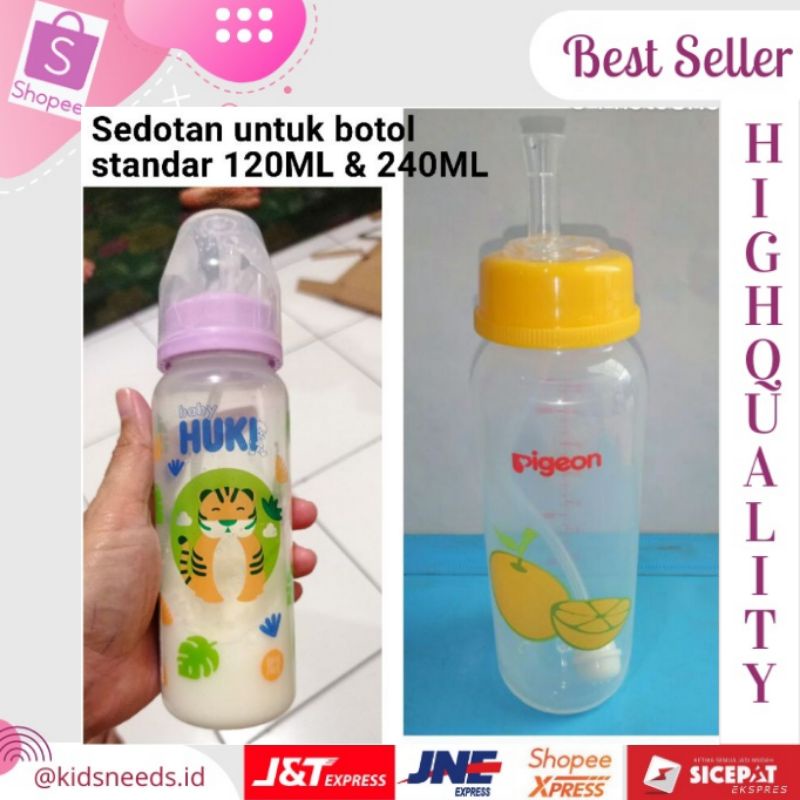 Penganti Dot/Sedotan Untuk Botol Standar SS101 (Tanpa Botol)/Spout Silikon ukuran botol 120ml dan 240ml