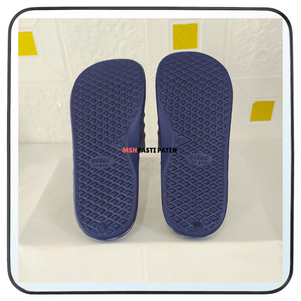 sandal selop karet pria murah tahanj air sandal slide pria original yitai 810 SIZE 35-44