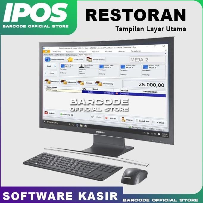 SOFTWARE KASIR RESTO Program Aplikasi Kasir Restoran for Laptop PC .