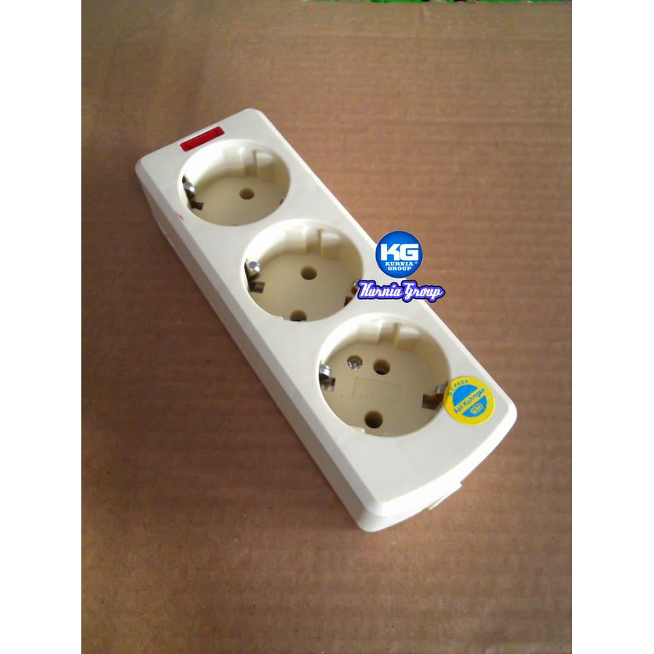 TERMINAL LUBANG 3 ARDE LAMPU INDIKATOR COLOKAN BAHAN KUNINGAN STOP KONTAK ISI 3 SOKET KUALITAS BAGUS