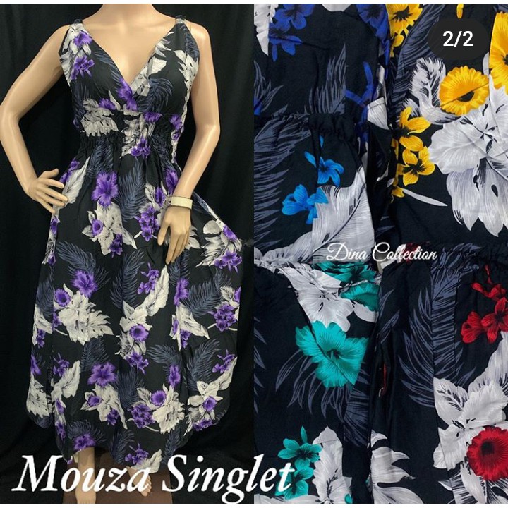 Mouza Singlet Bunga 04