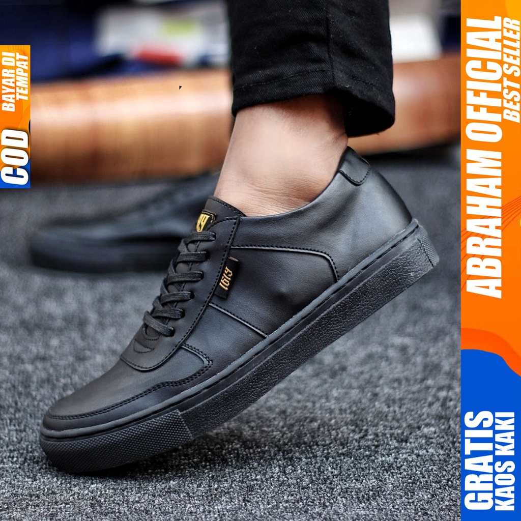 Abraham Auguts - Sepatu Formal Pria Casual Hitam