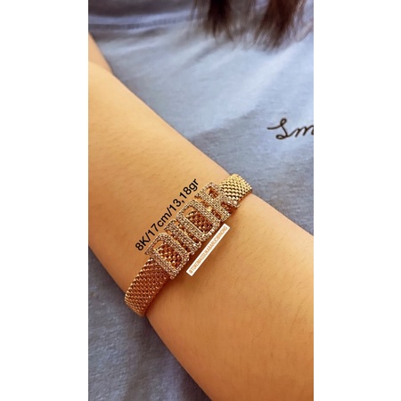 Gelang Tangan "DIOR" Emas 375/8K (EMAS ASLI)