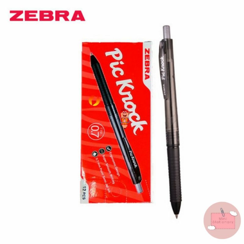 

Pulpen Pic Knock Warna Hitam isi 12 Pcs Stationary