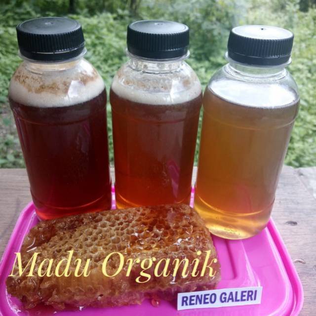 

250 gram Madu organik murni asli tanpa campuran.Raw honey Randu kapuk Kaliandra Multiflora