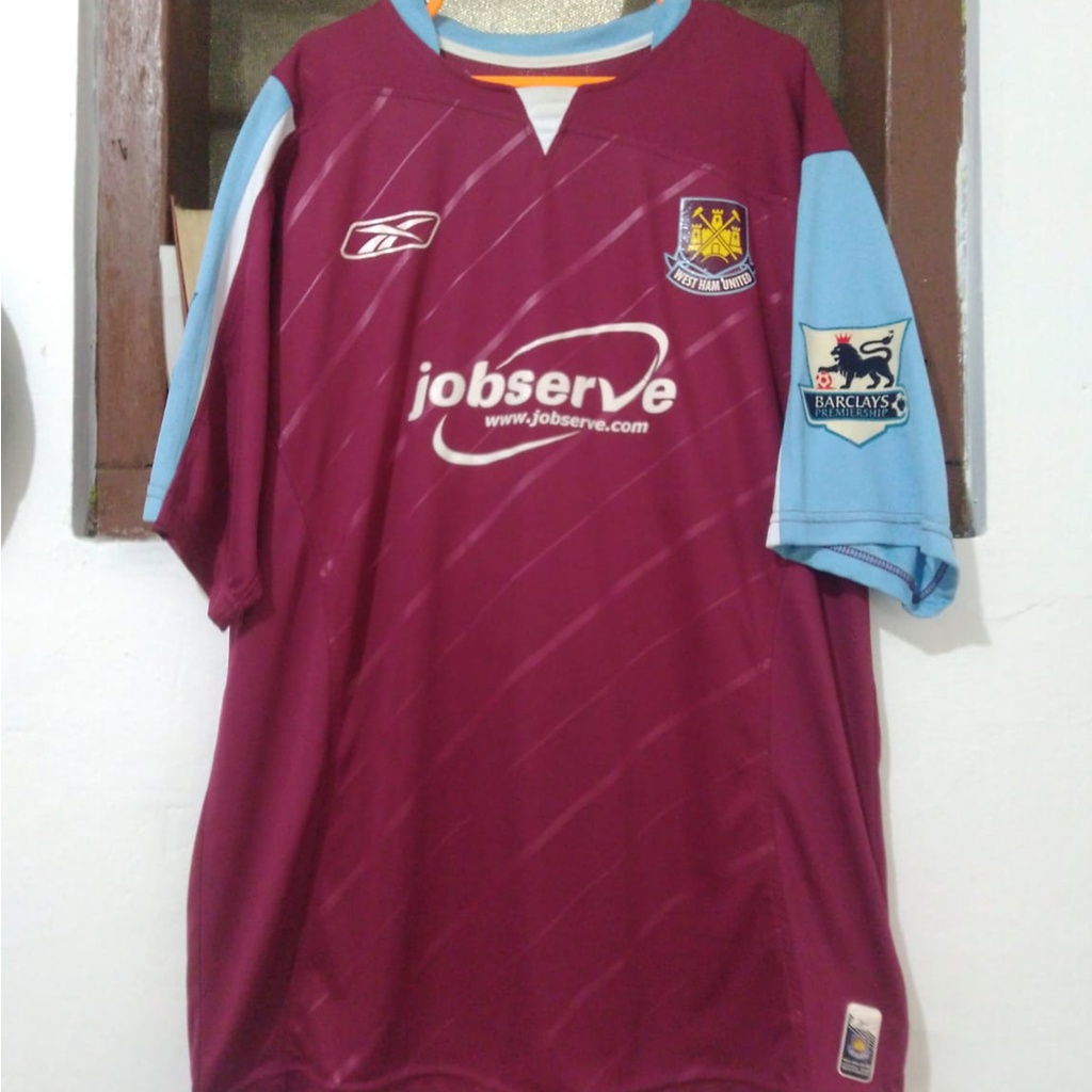 Jersey West Ham Reebok Home 2006/2007 #5 Gabbidon original