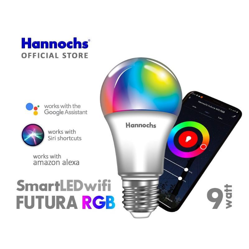 Lampu Led Smart Wifi Hannochs Futura 9 Watt RGB