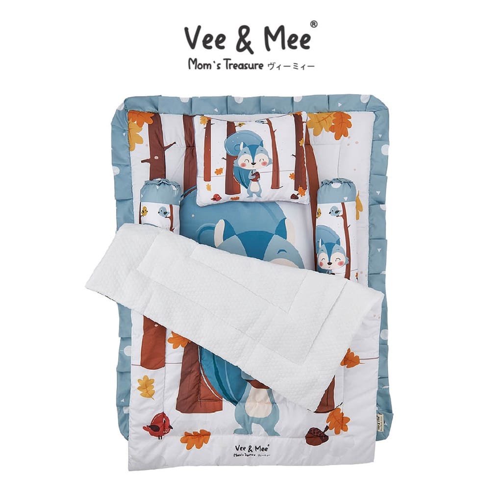 [2 kg] Vee &amp; Mee Matras Baby Bedding Set Squirrel Series - VMM 1050