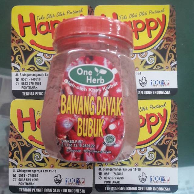 

One herb bubuk bawang dayak berat 230 gram harga 45 k