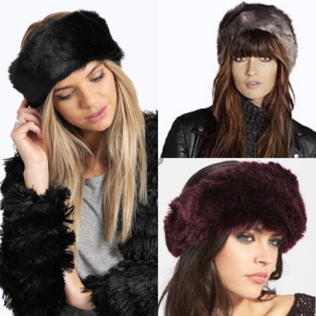 Faux Fur HeadBand (Topi Bulu)