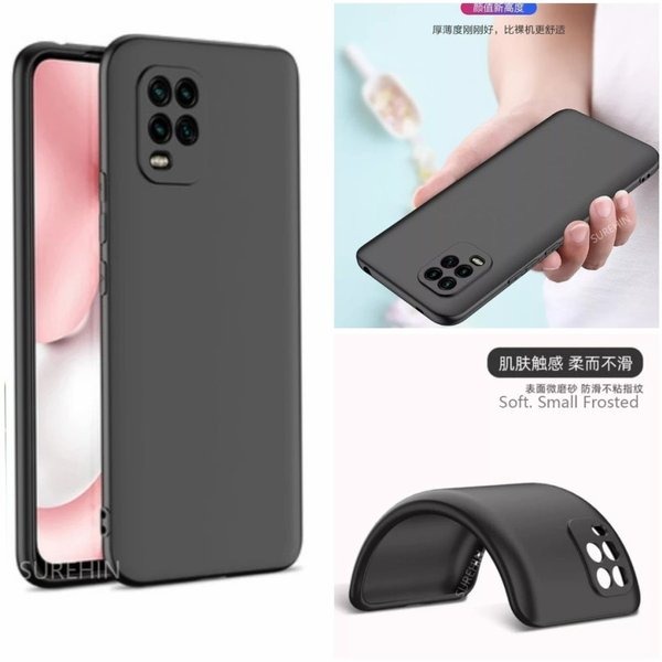 SoftCase Macaron Black Redmi 9A 9C 9T TPU Full Black Protection Camera Non Slip