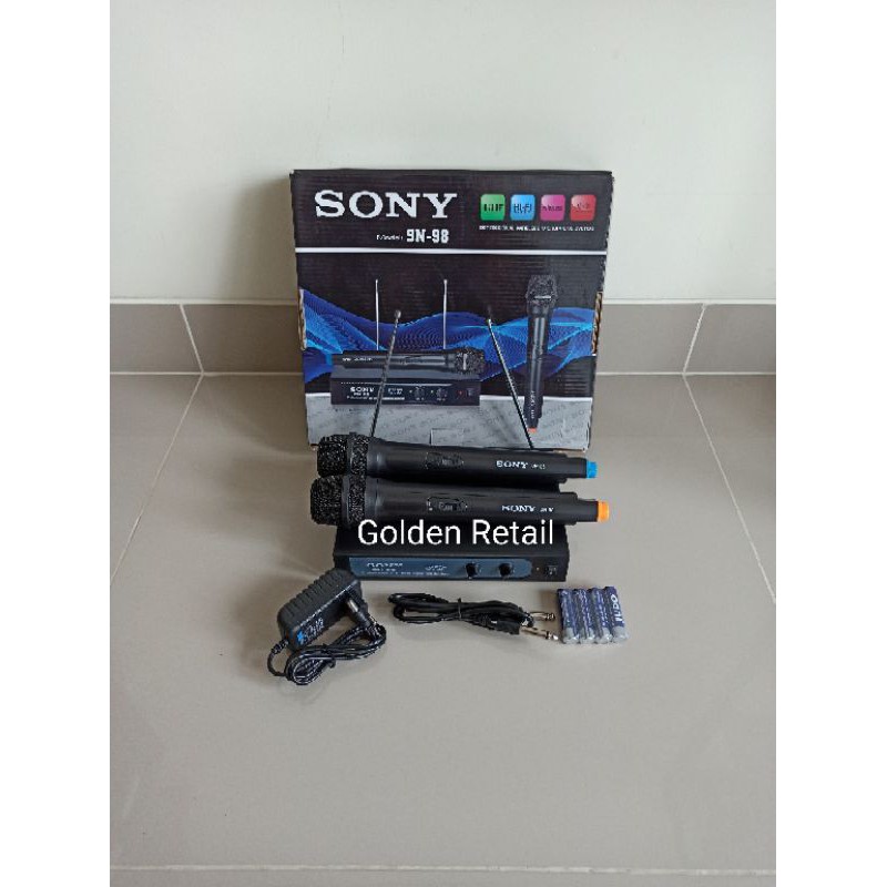 Microphone Wireless Mic Tanpa Kabel - SONY SN 98