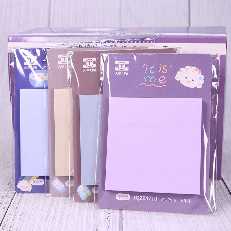 KENSHO Sticky Notes Warna Pastel Polos Aesthetic Import Korea / Stick Note / Sticker Penanda Import / Memo Tempel