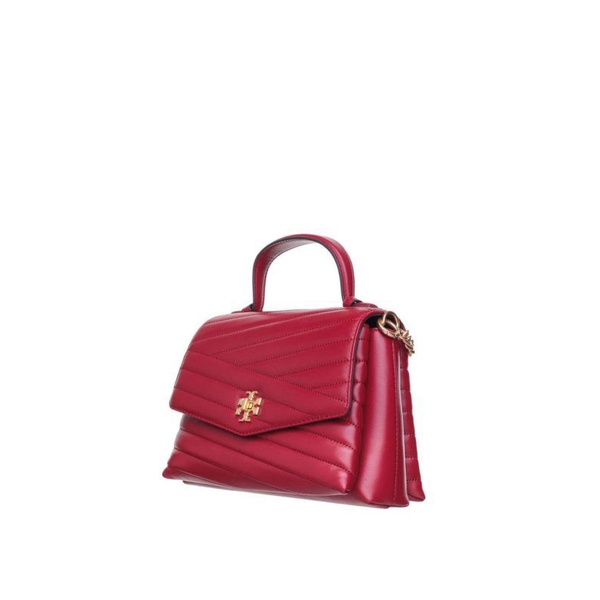 Tory Burch Kira Chevron Top Handle Satchel Red