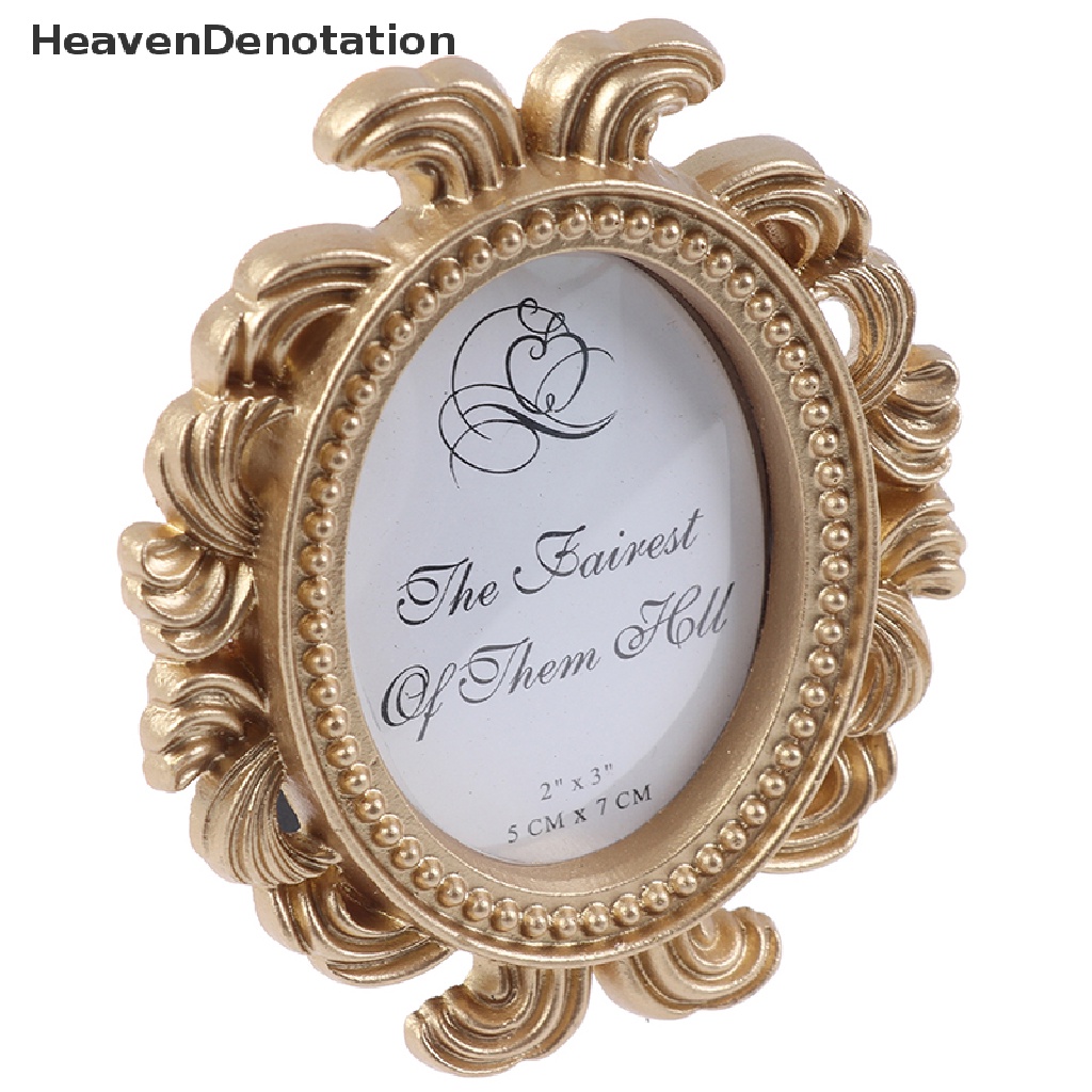 [HeavenDenotation] Retro Decorative Flower Photo Frame Wedding Home Decor Desktop Picture Frame