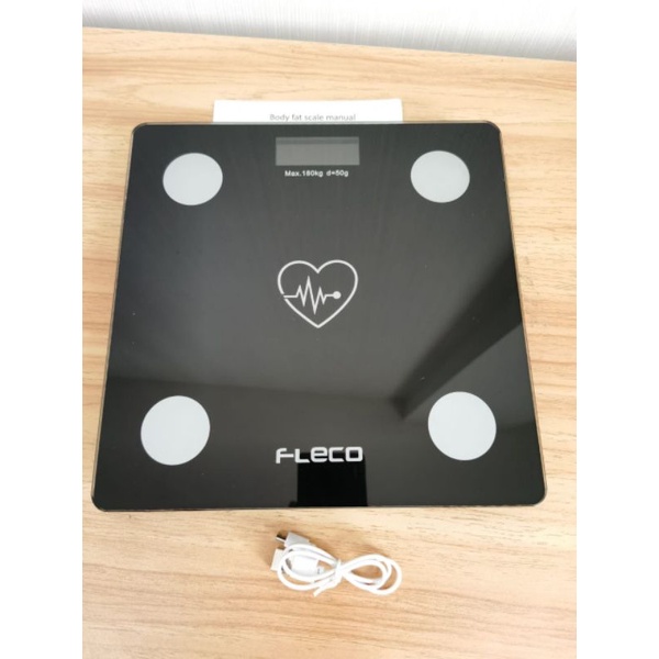 Fleco Timbangan Badan Digital Body Fat Monitor Dengan App Smart Weight Scale