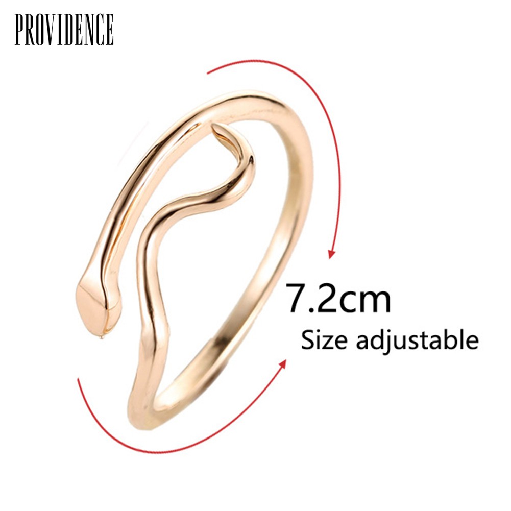 Providence Fashion Adjustable Water Wave Ripple Finger Ring Party Jewewlry Decor