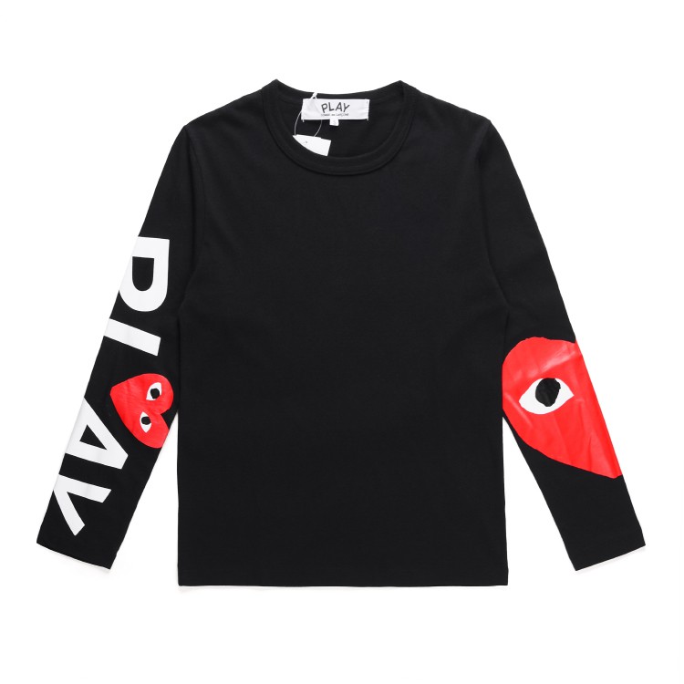 cdg long sleeve black