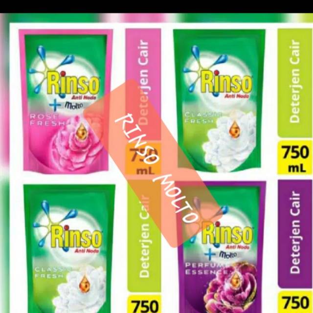 RINSO CAIR +MOLTO 750 ml rose fresh