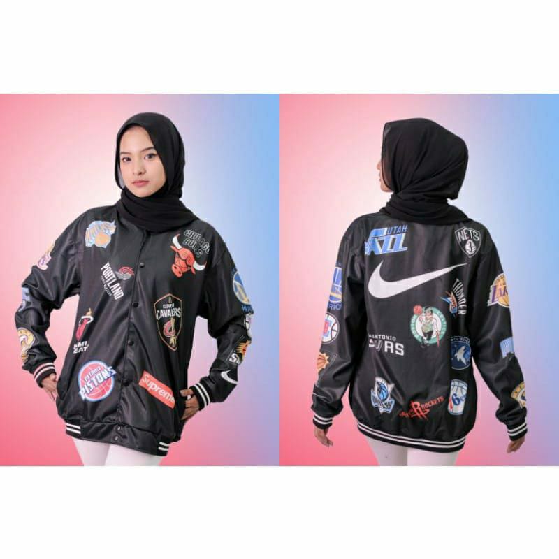 JACKET VARSITY BASEBAAL MOTIP TERBARU PRIA WANITA SAIZE L XL  - JAKET EVERYONE BAYAR DI TEMPAT-NIKE