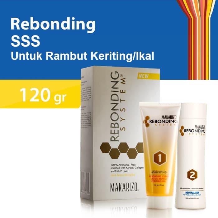 Makarizo Rebonding System SSS Pelurus Rambut Keriting/Ikal