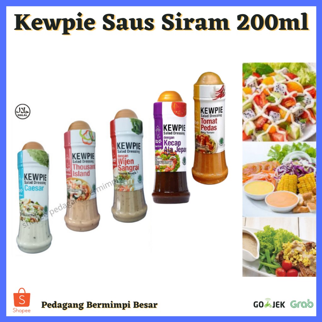 Kewpie Saus Siram 200ml/ Kewpie salad dressing Saus Siram/ Salad Dressing