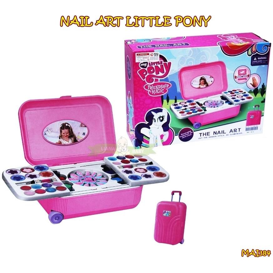 MAI384 MAINAN NAIL ART LITTLE PONY KOPER TROLLEY