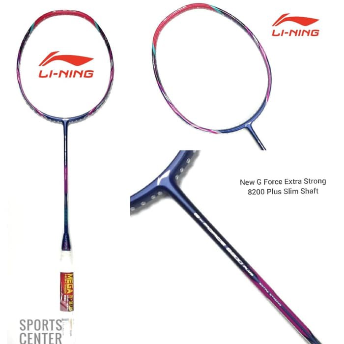 NEW  Raket Badminton Lining G-force EXTRA STRONG Plus 8200