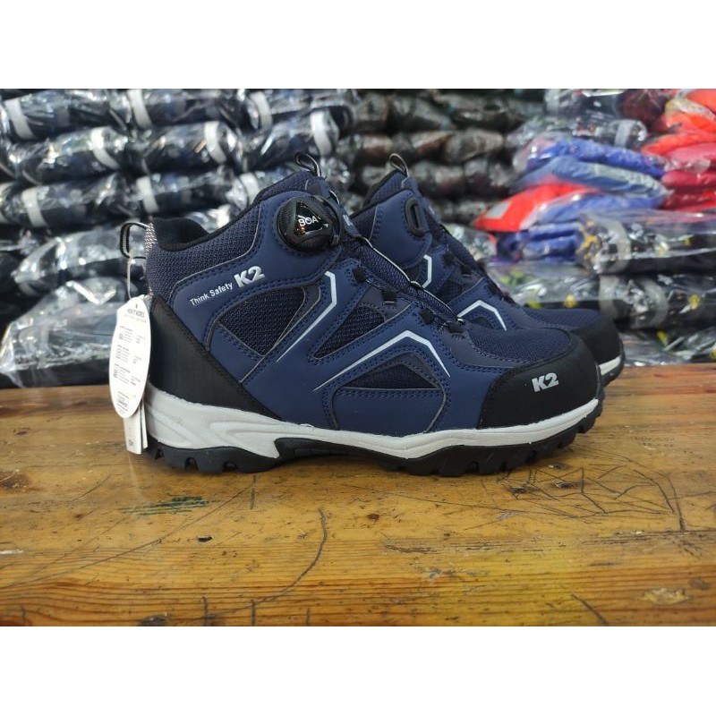 Safety Shoes K2 NAVY Fastrack 100%ORIGINAL Ekspor KOREA