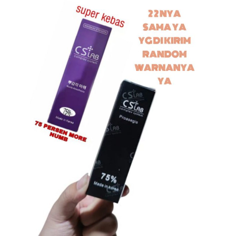 korea anastesi Fast Numbing Cream Tattoo sulam alis CSLAB 75 PERSEN