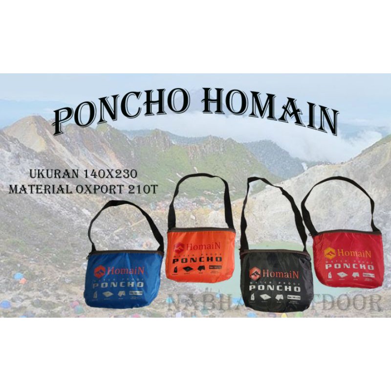 Jas Hujan Poncho - Jas Hujan Motor - Jas Hujan Homain