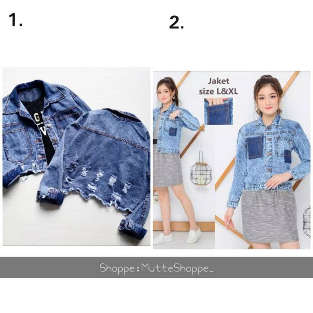 Jaket Levis Crop Wanita Jaket Wanita Style Crop