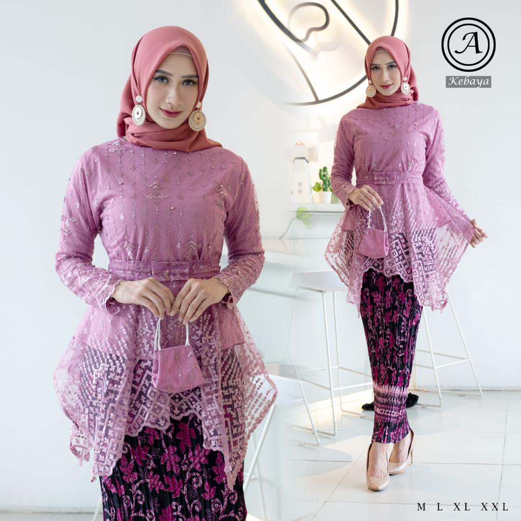 Kebaya Sahara Tulle / Kebaya Modern / Kebaya Wisuda / Kenaya Pesta / Kenaya Kondangan / Kebaya