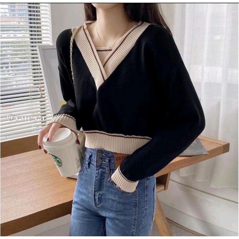 JULY KNITE SWEATER | SWEATER KOREAN | SWEATER RAJUT MURAH