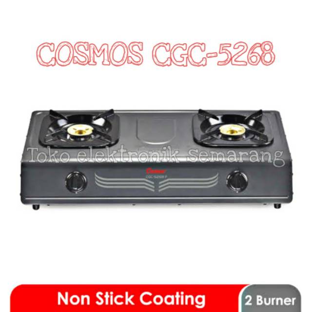 Kompor Gas Cosmos CGC5268 CEB 2 Burner Gas Cooker 2 tungku