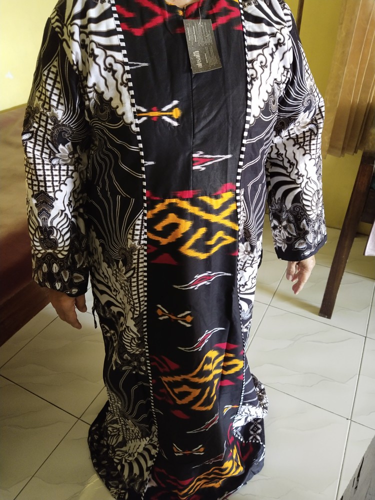 [ Gamis Jumbo ] Terbaru Gamisbatik Sekar Wangi Big Size Ld 120cm Batiksolo Batikmodern Fashionmuslim