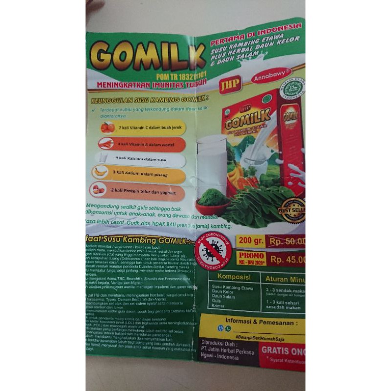 

GOMILK susu kambing