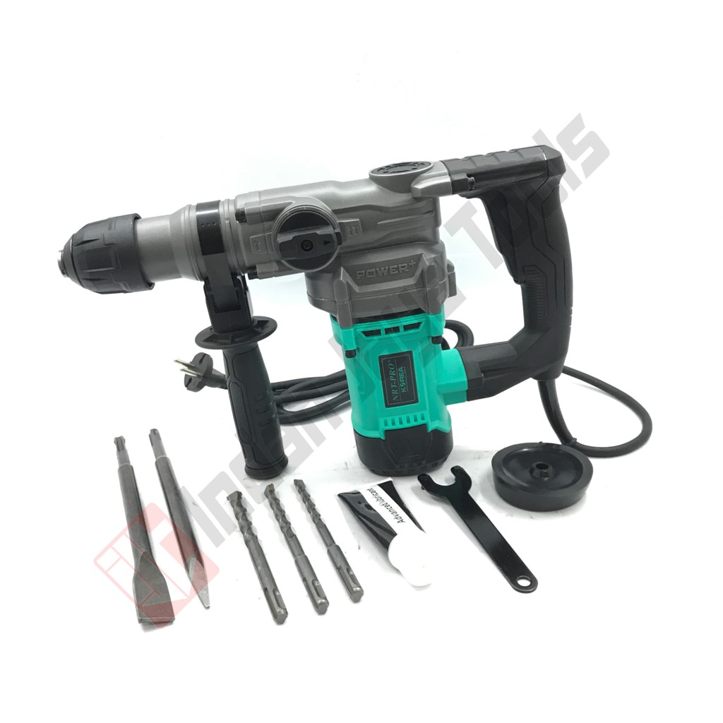 NRT-PRO HR 28HD Mesin Bor Beton Bobok SDS Plus 28 mm - Rotary Hammer 2 Fungsi