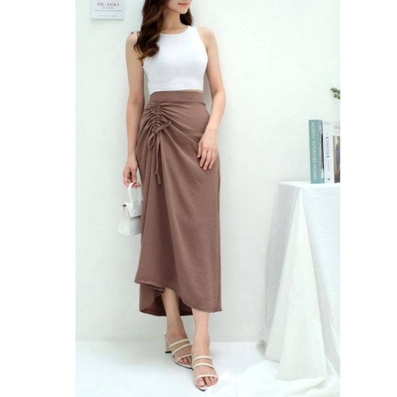 JEANY SKIRT / ROK SERUT KOREAN STYLE / CRINGKLE PREMIUM