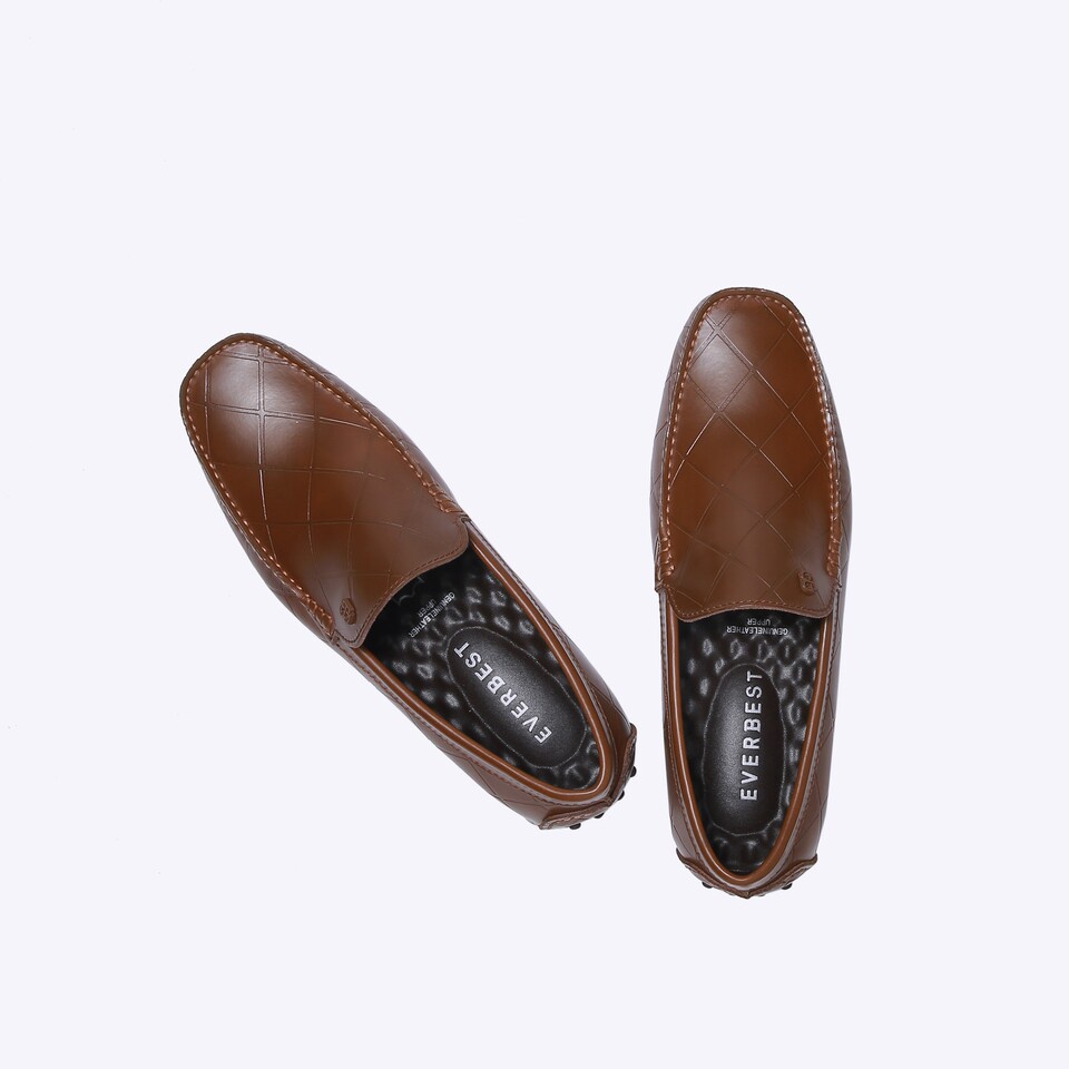 SEPATU PANSUS KULIT EVERBEST PRIA ORIGINAL LOAFER BRANDED COKLAT EM53