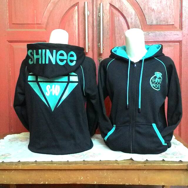 SWEATER HHODIE ZIPPER SHINEE WORLD CREW / KPOP STUFF / KOREA / JAKET KPOP / FREEONGKIR