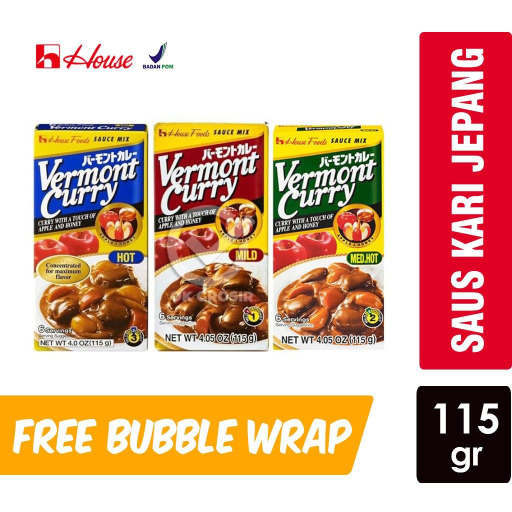 

House Vermont Apple Honey Curry / Bumbu Kari Jepang (115 gr)