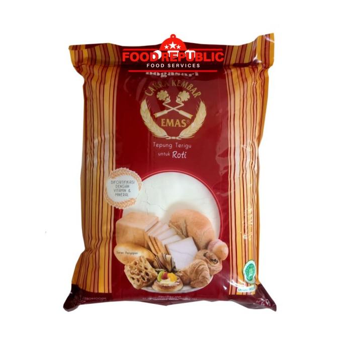 

[[COD]] TEPUNG TERIGU CAKRA KEMBAR EMAS ROTI 5 KG - BOGASARI TINGGI PROTEIN TERBAIK Kode 701