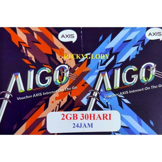 Voucher Aigo Axis 2 Gb Vocer Data Axis 2Gb Kode 1457