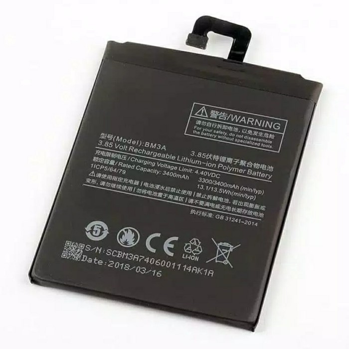 BATRE BATTERY XIAOMI BM3A/MI NOTE 3