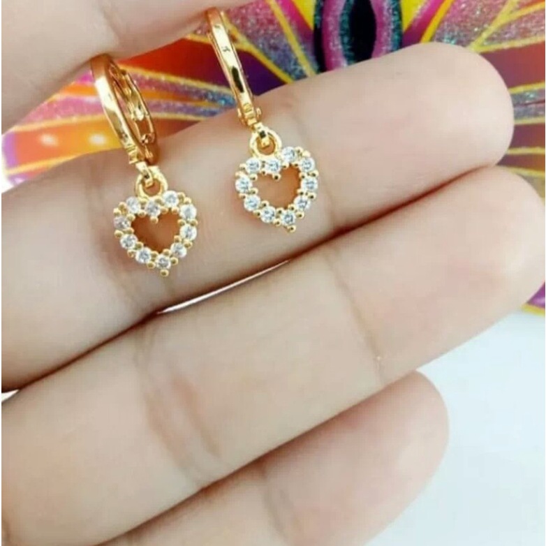 ANTING JURAI DUA PILIHAN WARNA  BERLAPIS EMAS 18K MODEL KEKINIAN